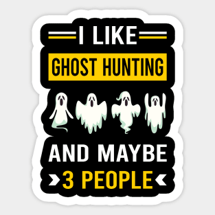 3 People Ghost Hunting Hunter Paranormal Sticker